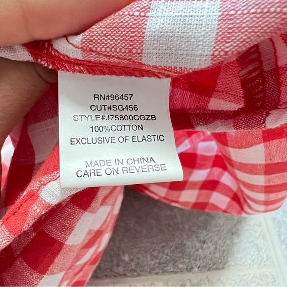NWT Love On a Hanger Red Checkered Tank Top - Picture 6 of 6
